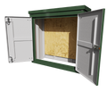 FD4 Double Door GRP Cabinet 1750(W) x 745(D) x 1685(H)mm
